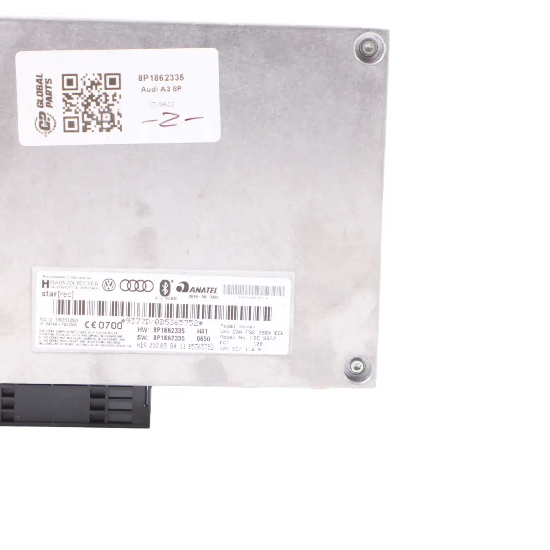 Audi A3 8P Telematics Módulo Bluetooth Unidad De Control ECU - SKU 8P1862335 - Número de pieza 8P1862335