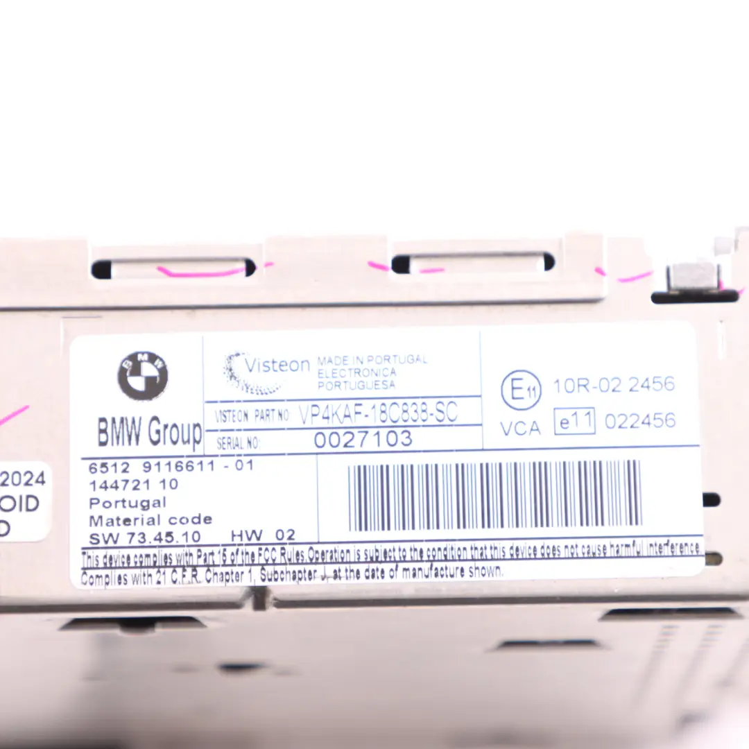 Radio Business CD Player Head Unit to BMW E87 E90 E91 with Part number 9116611 BMW E87 E90 E91 Radio Business CD Player Head Unit - SKU 9116611 - Part number 9116611