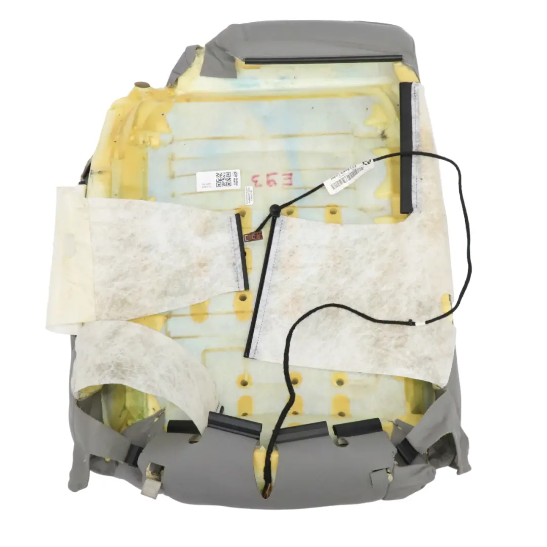 BMW E93 Seat Backrest Cover Front Left N/S Leather Grey - SKU 9117697 - Part number 9117697