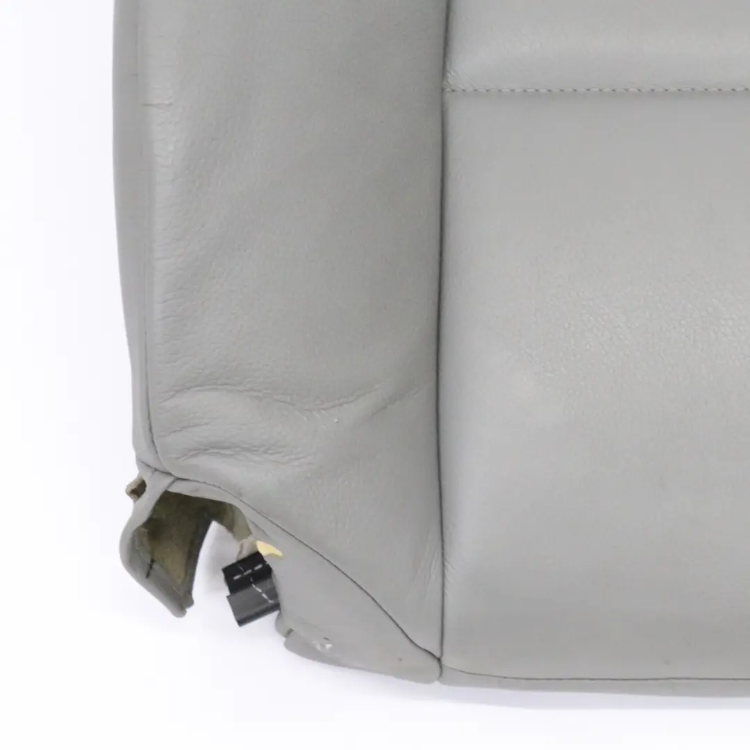 Backrest Cover Front Left N/S Leather Grey to BMW E93 Seat with Part number 9117697 BMW E93 Seat Backrest Cover Front Left N/S Leather Grey - SKU 9117697 - Part number 9117697