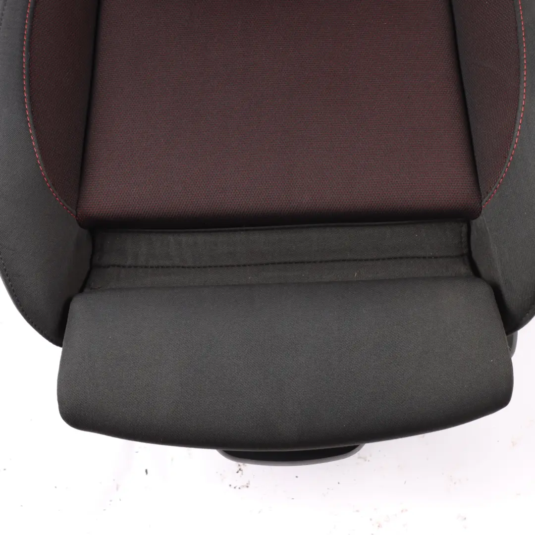 BMW E87 LCI M Sport Cloth Front Left N/S Seat Fabric Network Cranberry Red - SKU 9127755 - Part number 9127755
