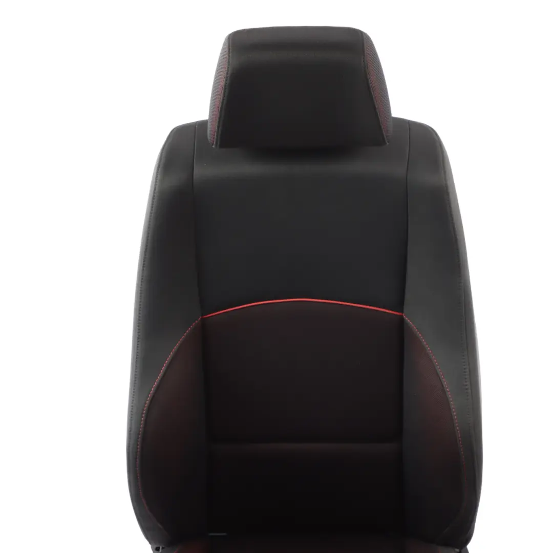 BMW E87 LCI M Sport Cloth Front Left N/S Seat Fabric Network Cranberry Red - SKU 9127755 - Part number 9127755