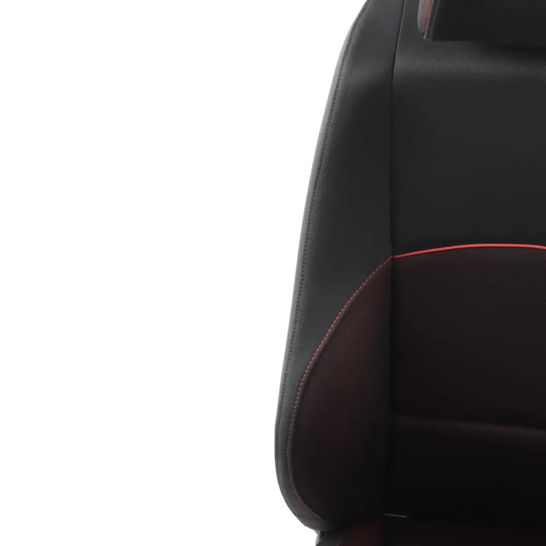 BMW E87 LCI M Sport Cloth Front Left N/S Seat Fabric Network Cranberry Red - SKU 9127755 - Part number 9127755