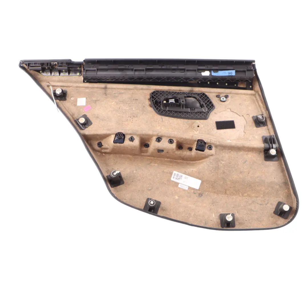 Door Card Cover Rear Right O/S Trim Panel Black Brown to BMW E90 LCI with Part number 9152390 BMW E90 LCI Door Card Cover Rear Right O/S Trim Panel Black Brown - SKU 9152390 - Part number 9152390