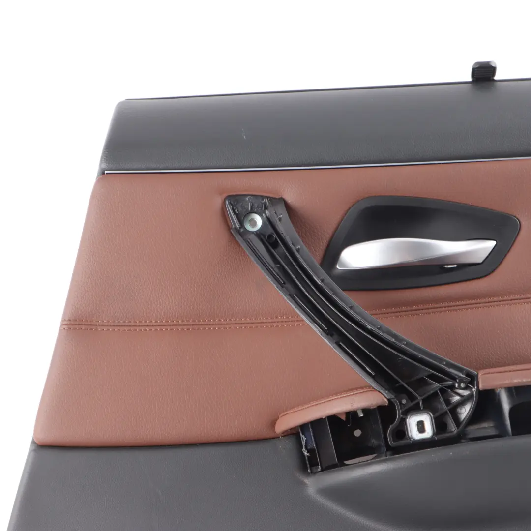 Door Card Cover Rear Right O/S Trim Panel Black Brown to BMW E90 LCI with Part number 9152390 BMW E90 LCI Door Card Cover Rear Right O/S Trim Panel Black Brown - SKU 9152390 - Part number 9152390