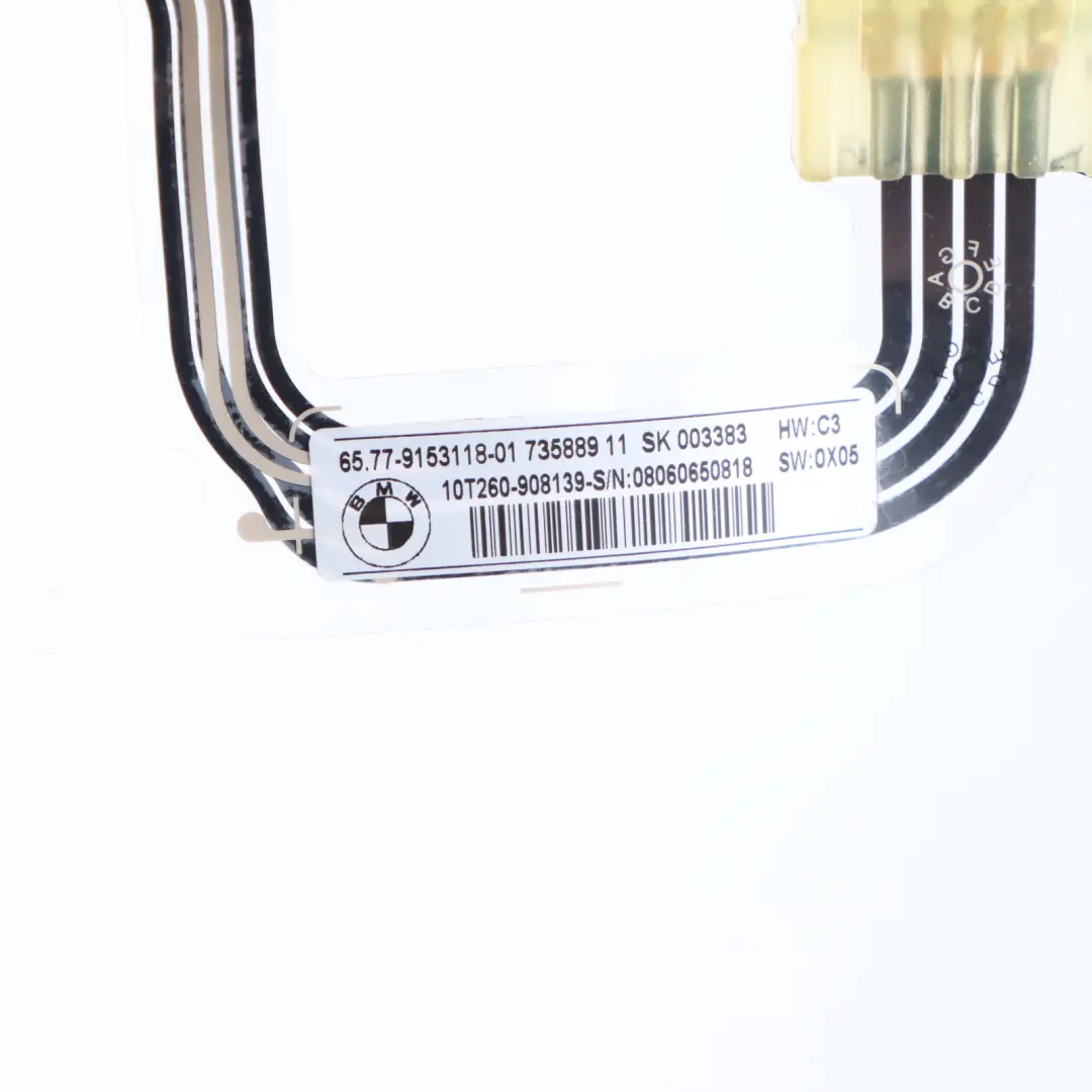  Asiento Pasajero BMW E81 E87 E88 Alfombrilla Sensor Ocupación Lateral - SKU 9153118 - Número de pieza 9153118