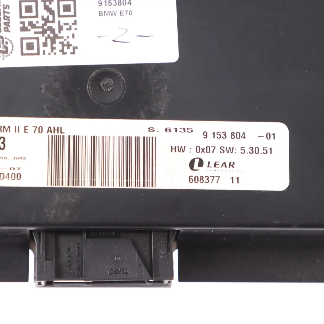 Fußraumlichtmodul Steuergerät ECU FRM II AHL Lear für BMW X5 E70 mit Teilenummer 9153804 BMW X5 E70 Fußraumlichtmodul Steuergerät ECU FRM II AHL Lear - SKU 9153804 - Teilenummer 9153804