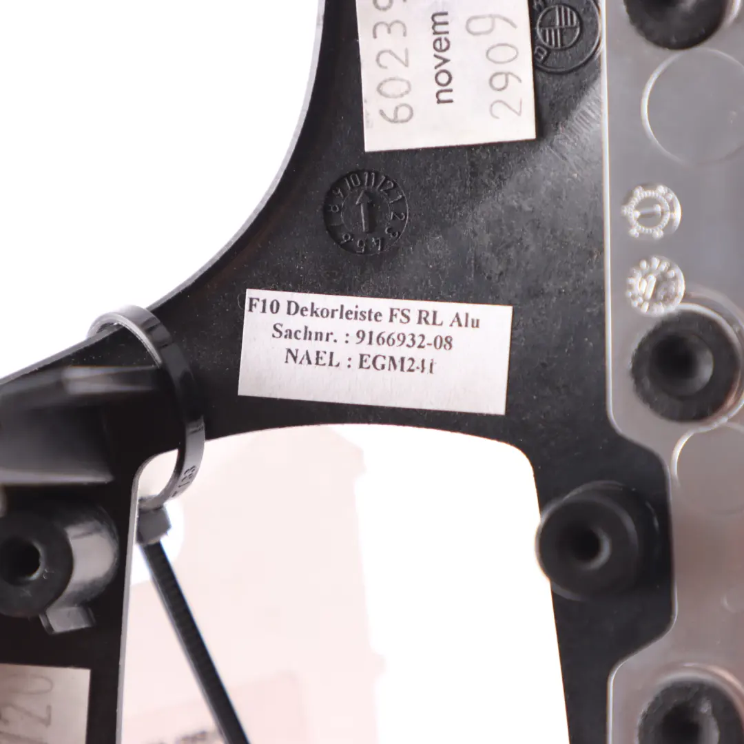 Driver Side Trim I-panel Fine Brushed Aluminium Cover to BMW F10 F11 with Part number 9166932 BMW F10 F11 Driver Side Trim I-panel Fine Brushed Aluminium Cover - SKU rhd-9166932 - Part number 9166932