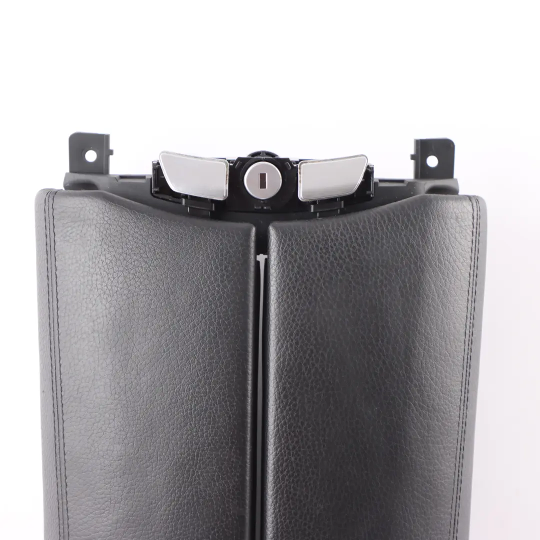 Centre Console Armrest Storage Cover Leather Dakota Black to BMW F01 F02 F03 F04 with Part number 9171263 BMW F01 F02 F03 F04 Centre Console Armrest Storage Cover Leather Dakota Black - SKU 9171263 - Part number 9171263