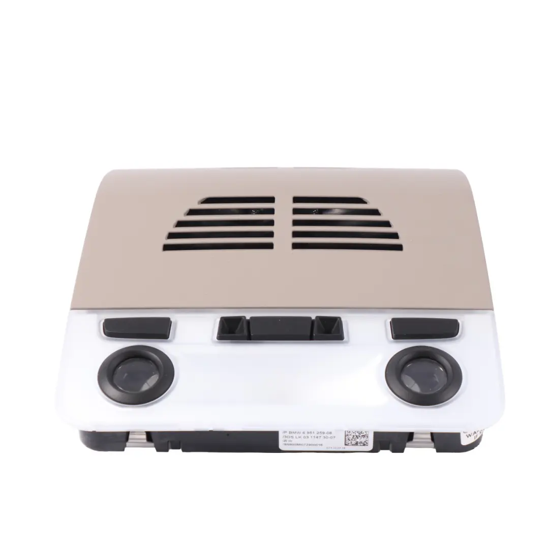 Luce tetto BMW E82 E90 E91 E84 Lampada lettura posteriore interna Beige per con numero di parte 9201638 Luce tetto BMW E82 E90 E91 E84 Lampada lettura posteriore interna Beige - SKU 9201638 - Numero di parte 9201638