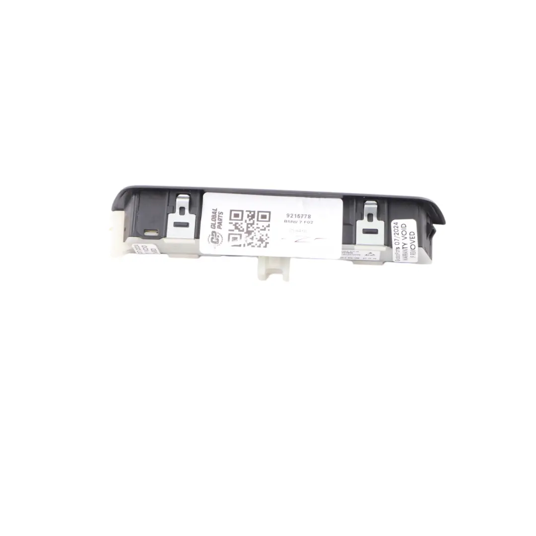 BMW F02 Rear Seats Control Button Panel Switch Memory Adjustment - SKU 9215778 - Part number 9215778