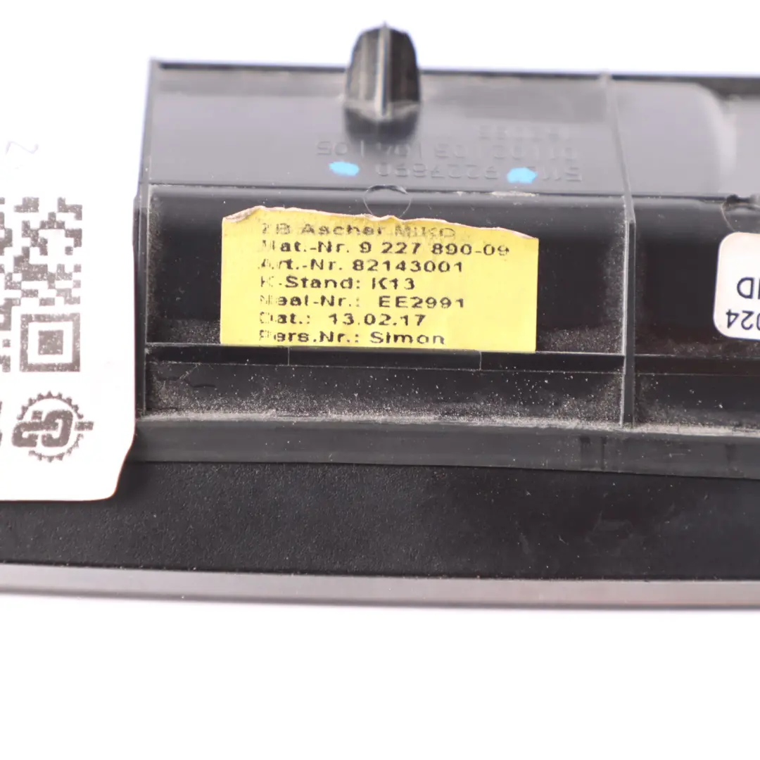BMW F20 F21 F23 Panneau Recouvrement Rangement Cendrier Avant Console - SKU 9227890 - Numéro de pièce 9227890