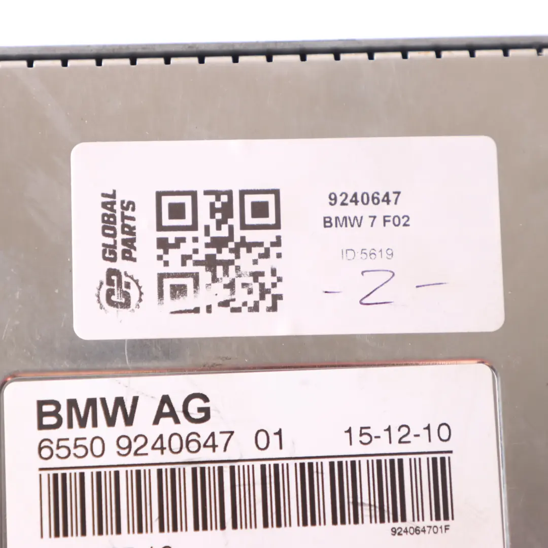 Television Tuner TV Receiver Control Unit Module to BMW F02 with Part number 9240647 BMW F02 Television Tuner TV Receiver Control Unit Module - SKU 9240647 - Part number 9240647