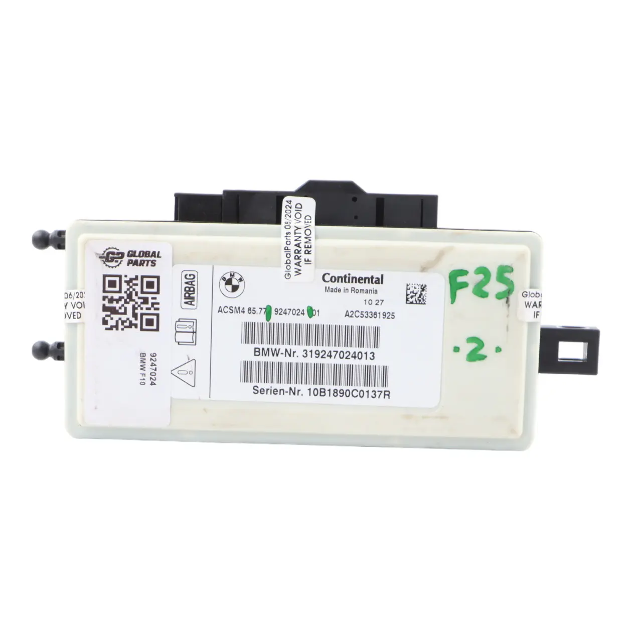BMW X5 X6 E70 E71 Modulo De Control Del Airbag Unidad ECU 9159795