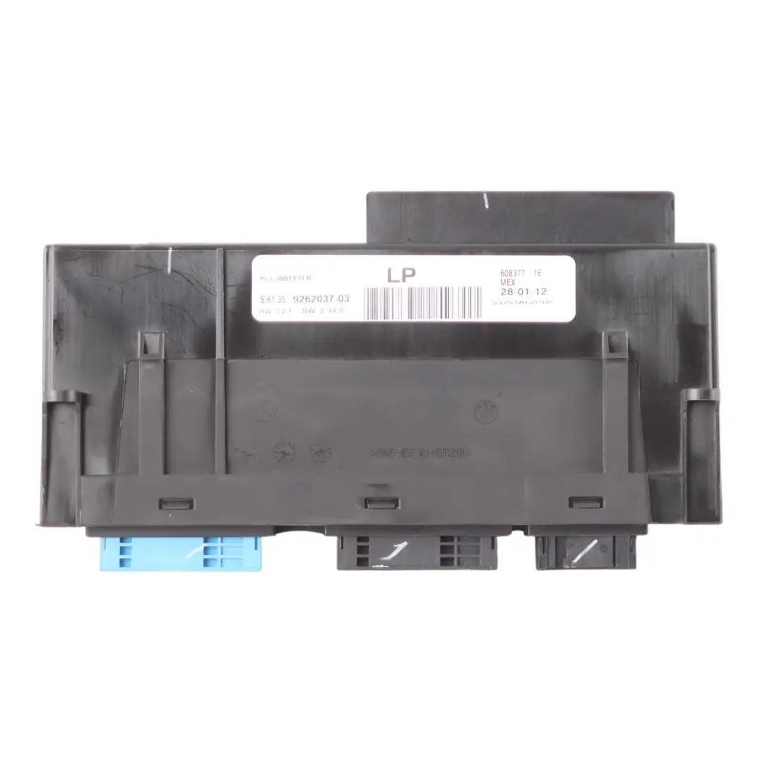 ECU Body Control Module Junction Box JBBFEIIIR LP to BMW X5 E70 with Part number 9262037 BMW X5 E70 ECU Body Control Module Junction Box JBBFEIIIR LP - SKU 9262037-1 - Part number 9262037
