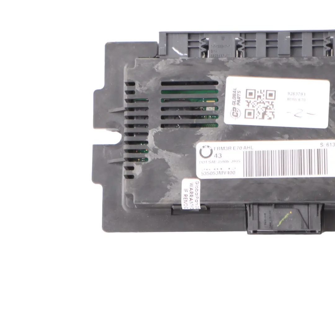 Footwell Light Module Control Unit ECU FRM II AHL Lear to BMW X5 E70 with Part number 9263791 BMW X5 E70 Footwell Light Module Control Unit ECU FRM II AHL Lear - SKU 9263791 - Part number 9263791