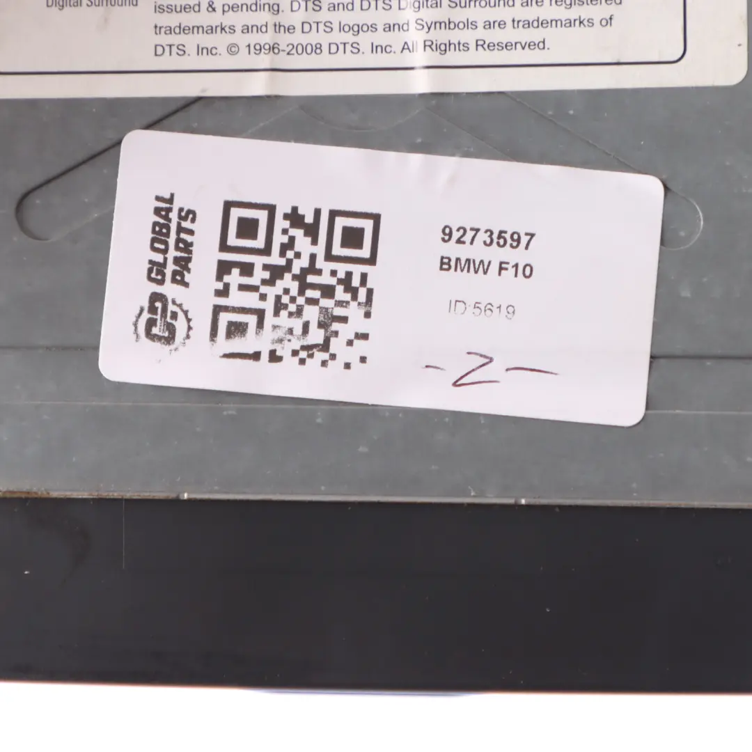  Audio Player BMW F10 F11 F01 Rear DVD Background ECE US Head Unit - SKU 9273597 - Part number 9273597