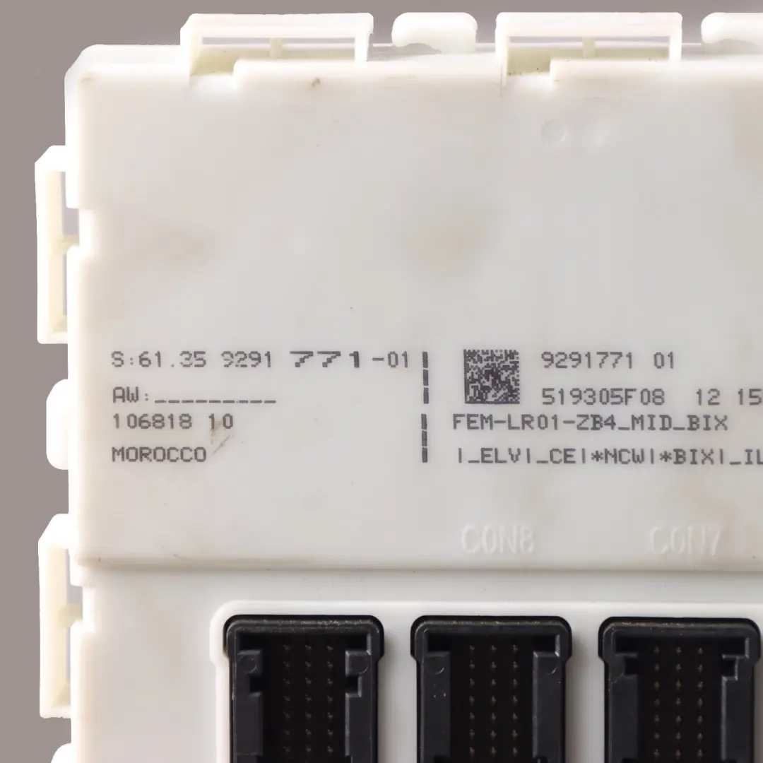 Body Control Module Lear BCM Unit ECU to BMW with Part number 9291771 BMW Body Control Module Lear BCM Unit ECU - SKU 9291771 - Part number 9291771