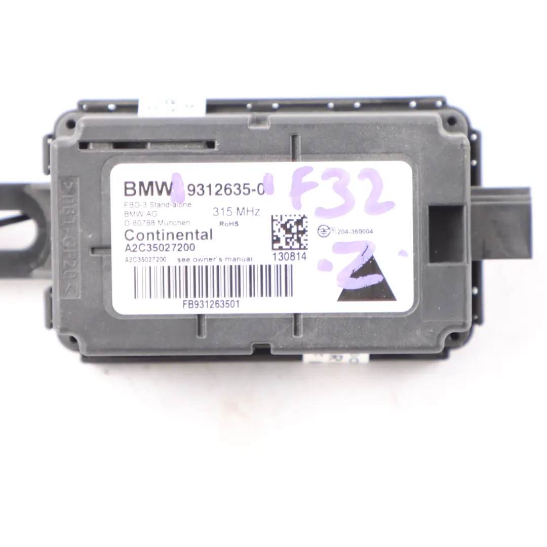 Radio Remote Control Receiver 315 MHZ to BMW F45 X1 F48 Mini F55 F56 with Part number 9312635 BMW F45 X1 F48 Mini F55 F56 Radio Remote Control Receiver 315 MHZ - SKU 9312635 - Part number 9312635