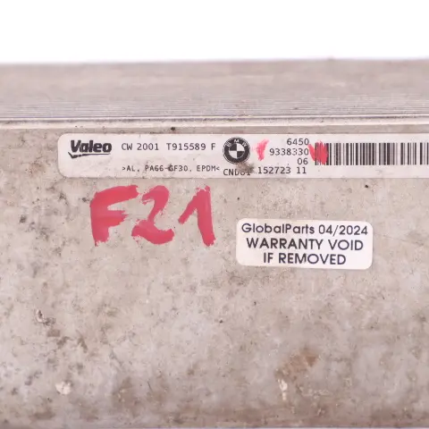 BMW F20 F21 F30 F31 LCI B48 B58 Air Conditioning Cooler Condenser Drier - SKU 9338330 - Part number 9338330