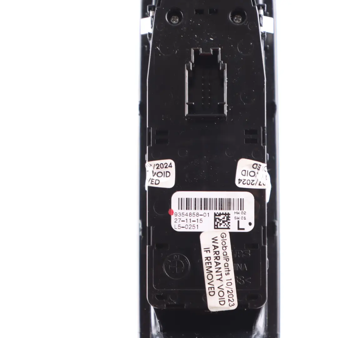 Driver's Side O/S Window Lifter Mirror Switch to Mini Cooper F55 F60 R60 with Part number 9354858 Mini Cooper F55 F60 R60 Driver's Side O/S Window Lifter Mirror Switch - SKU 9354858 - Part number 9354858