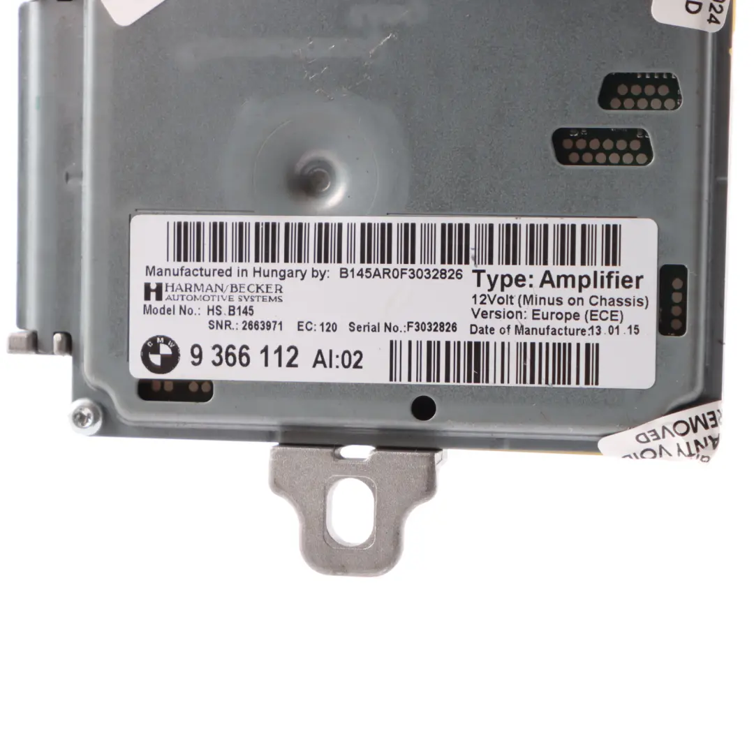 Mini F56 Active Sound Design Radio Audio Amplifer Control Unit Module - SKU 9366112 - Part number 9366112