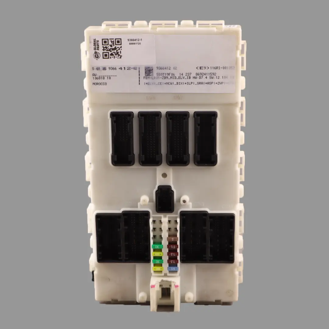 Module Control Unit FEM to BMW F20 F21 F22 F30 F31 F32 F36 with Part number 9366412 BMW F20 F21 F22 F30 F31 F32 F36 Module Control Unit FEM - SKU 9366412-1 - Part number 9366412