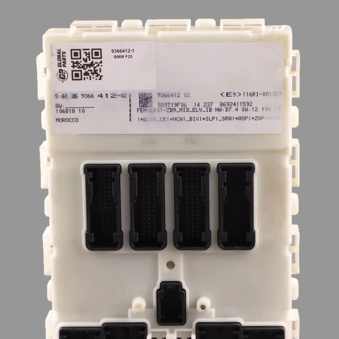 BMW F20 F21 F22 F30 F31 F32 F36 Module Control Unit FEM - SKU 9366412-1 - Part number 9366412
