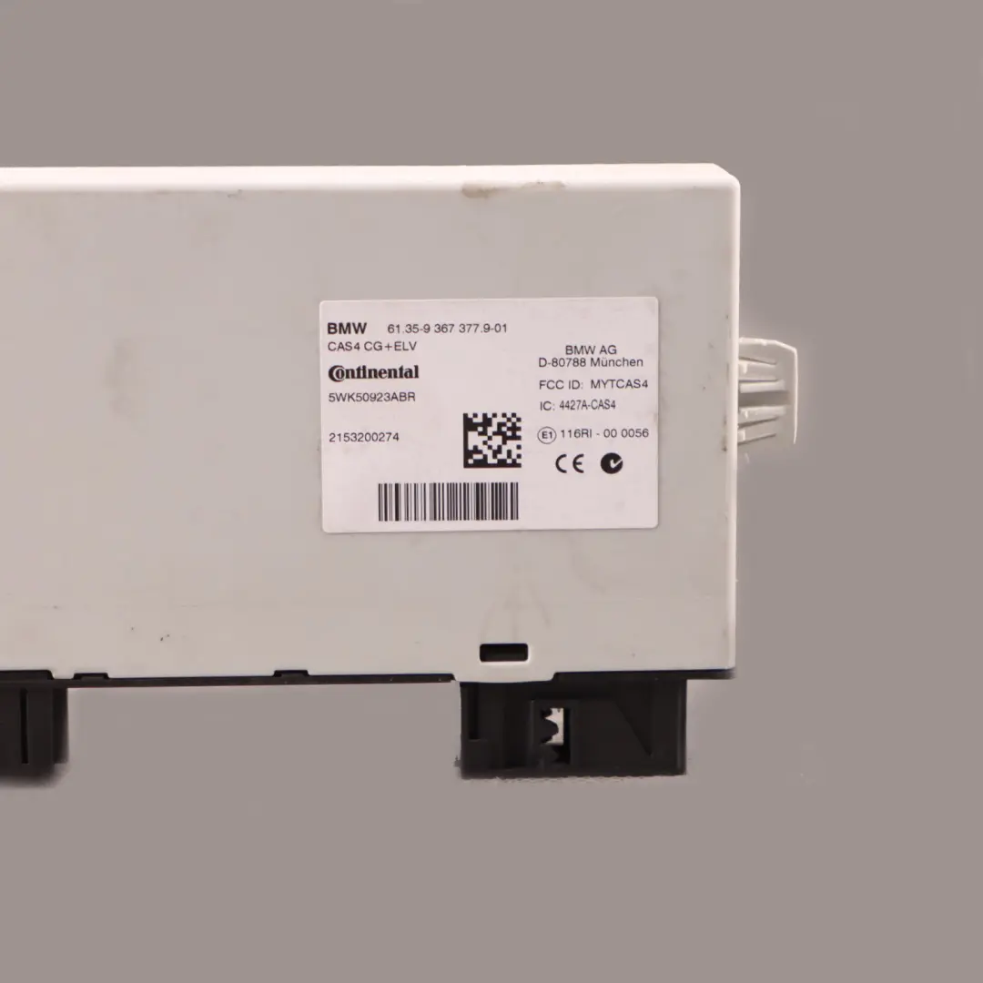 CAS 4 Car Acess System Control Module Unit ECU CAS4 CG+ELV to BMW F10 520d with Part number 9367377 BMW F10 520d CAS 4 Car Acess System Control Module Unit ECU CAS4 CG+ELV - SKU 9367377 - Part number 9367377
