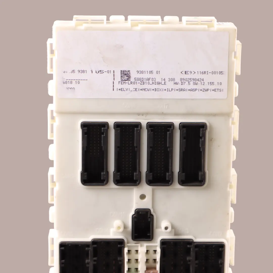 Fuse Box Control Unit SAM Module Relay to BMW F20 with Part number 9381105 BMW F20 Fuse Box Control Unit SAM Module Relay - SKU 9381105 - Part number 9381105
