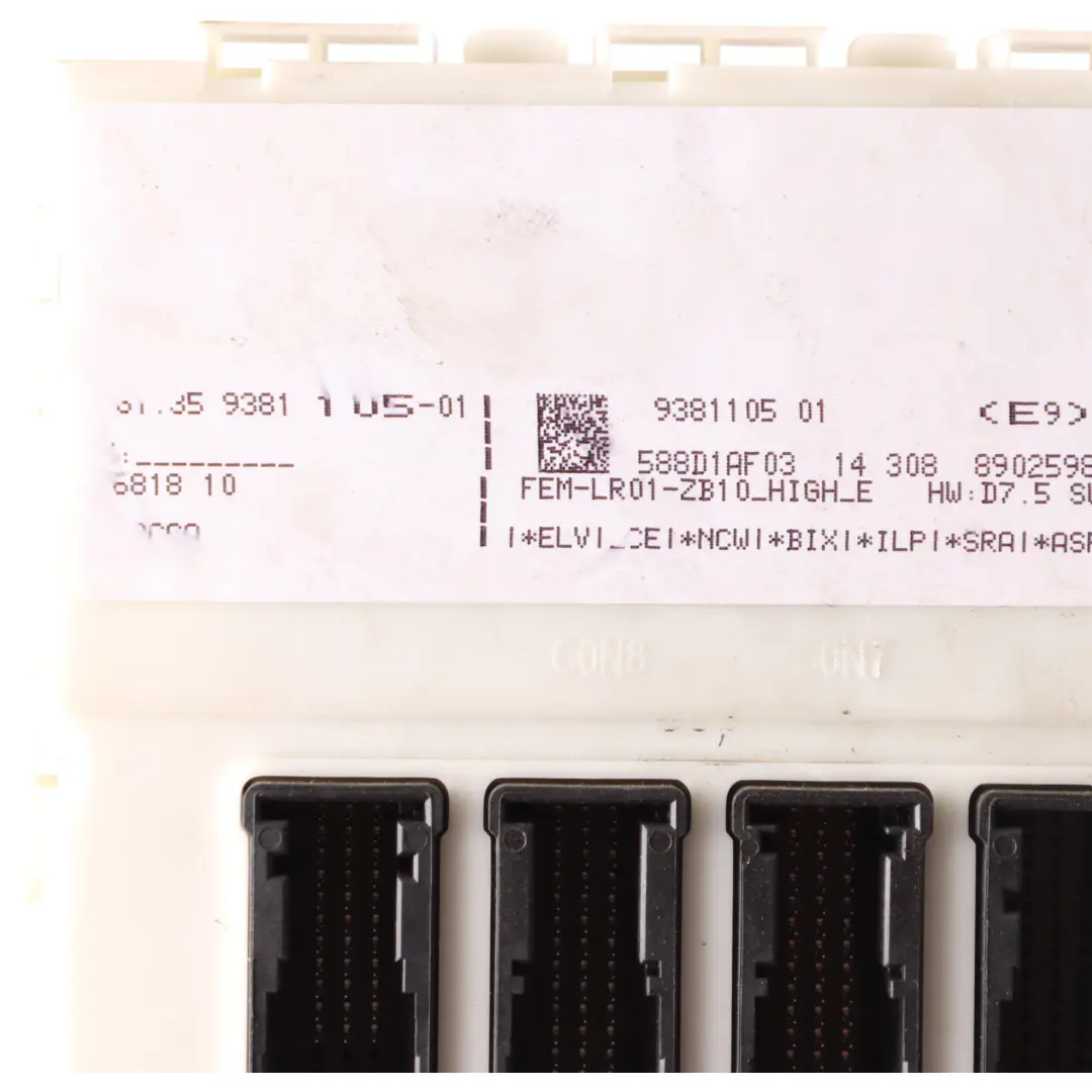 Caja Fusibles Unidad Control SAM Módulo Relé para BMW F20 con número de pieza 9381105 BMW F20 Caja Fusibles Unidad Control SAM Módulo Relé - SKU 9381105 - Número de pieza 9381105