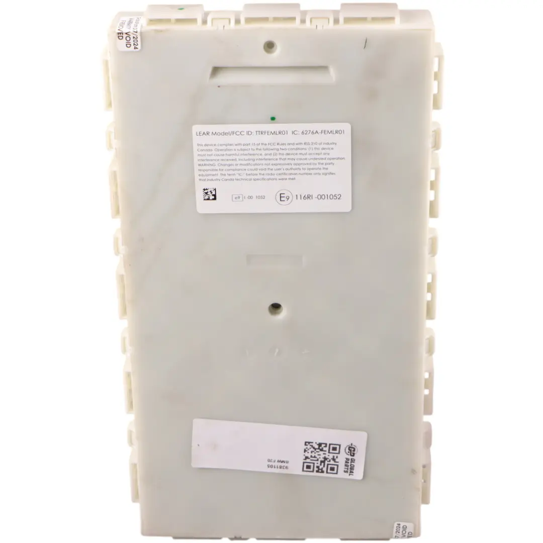 BMW F20 Caja Fusibles Unidad Control SAM Módulo Relé - SKU 9381105 - Número de pieza 9381105