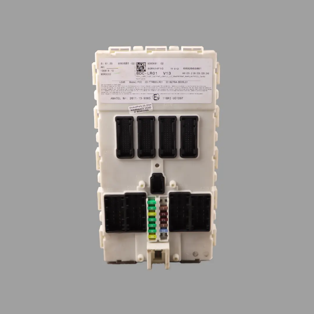 Scatola dei fusibili Modulo di controllo del corpo anteriore ECU BCM per Mini F55 con numero di parte 9383681 Mini F55 Scatola dei fusibili Modulo di controllo del corpo anteriore ECU BCM - SKU 9383681 - Numero di parte 9383681