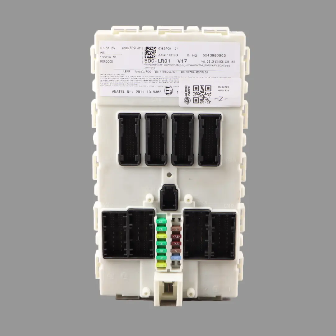 Fuse Box Body Control Module BCM ECU Unit to BMW X5 F15 X6 F16 M Sport with Part number 9383709 BMW X5 F15 X6 F16 M Sport Fuse Box Body Control Module BCM ECU Unit - SKU 9383709 - Part number 9383709