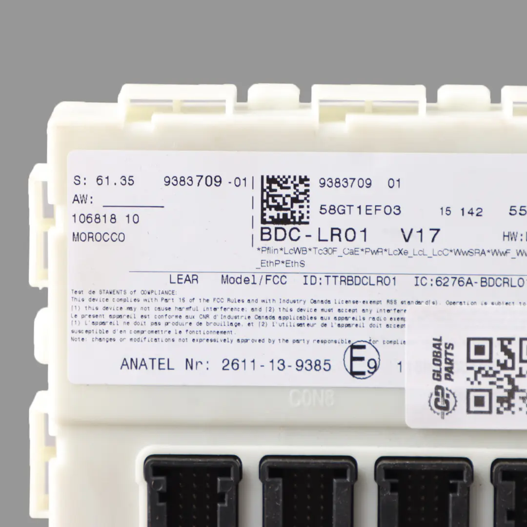 Fuse Box Body Control Module BCM ECU Unit to BMW X5 F15 X6 F16 M Sport with Part number 9383709 BMW X5 F15 X6 F16 M Sport Fuse Box Body Control Module BCM ECU Unit - SKU 9383709 - Part number 9383709