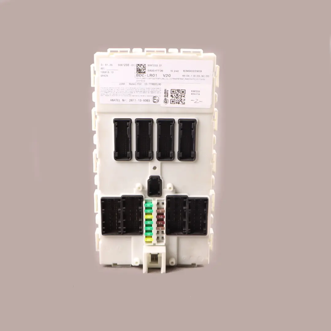 Module BCM Body Control Unit to BMW F16 with Part number 9387233 BMW F16 Module BCM Body Control Unit - SKU 9387233 - Part number 9387233