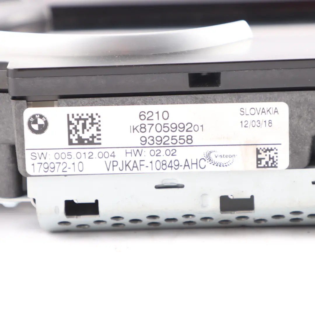 Instrument Cluster Speedometer Speedo Automatic to BMW G01 with Part number 9392558 BMW G01 Instrument Cluster Speedometer Speedo Automatic - SKU 9392558 - Part number 9392558