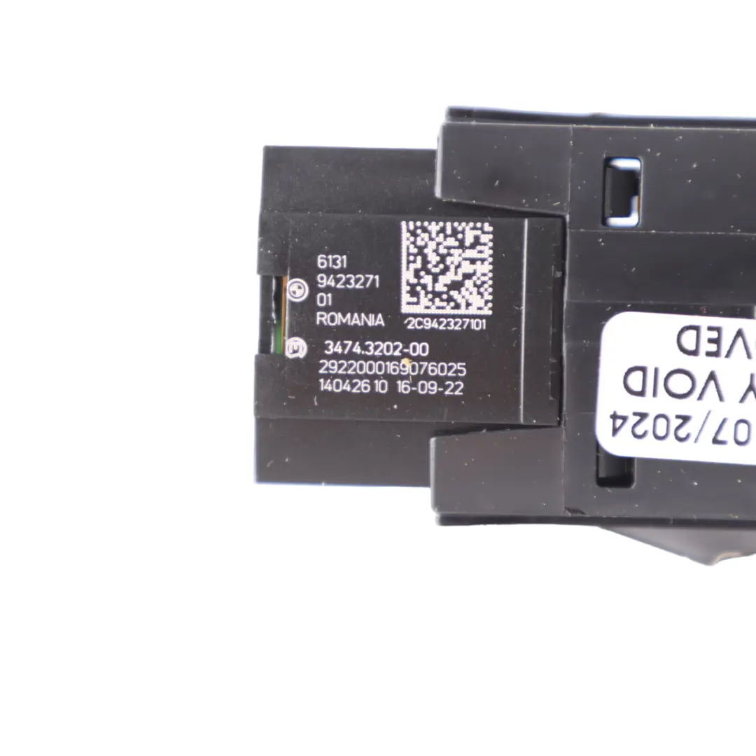  Switch Panel BMW G11 G12 G30 Hazard Warning Triangle Central Lock Button - SKU 9423271 - Part number 9423271