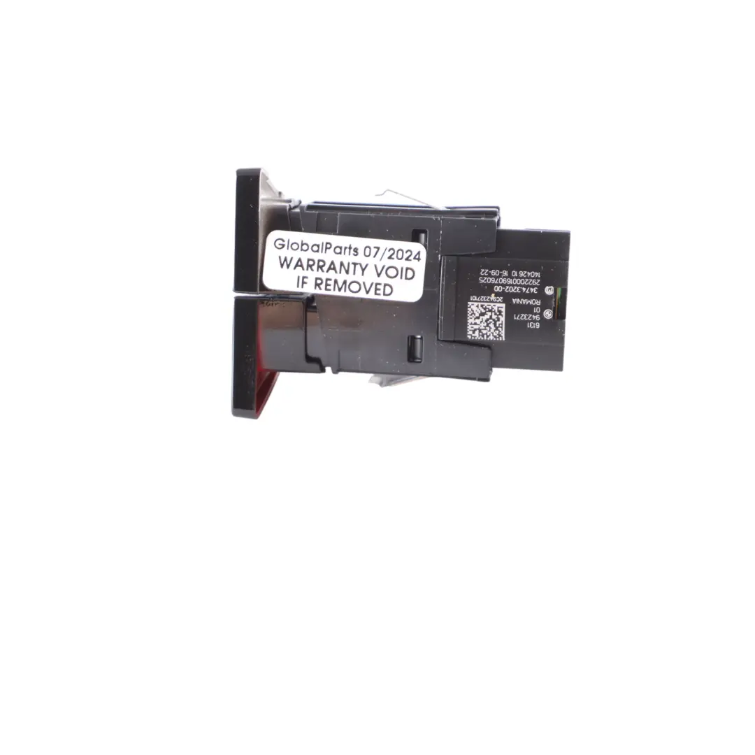 Switch Panel BMW G11 G12 G30 Hazard Warning Triangle Central Lock Button to with Part number 9423271 Switch Panel BMW G11 G12 G30 Hazard Warning Triangle Central Lock Button - SKU 9423271 - Part number 9423271