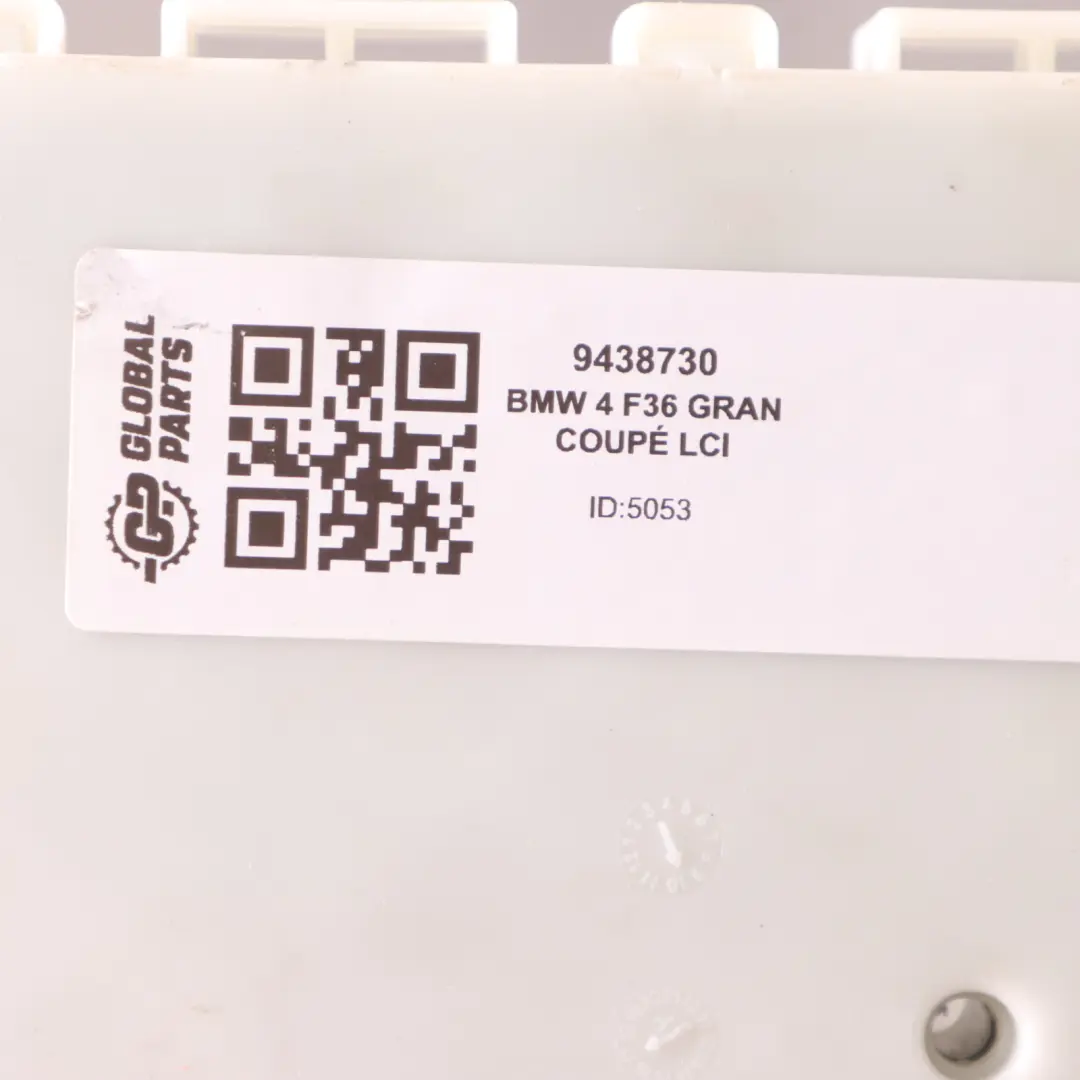 Body Control Comfort Module Unit FEM ECU to BMW F20 F22 F30 F34 F36 with Part number 9438730 BMW F20 F22 F30 F34 F36 Body Control Comfort Module Unit FEM ECU - SKU 9438730 - Part number 9438730