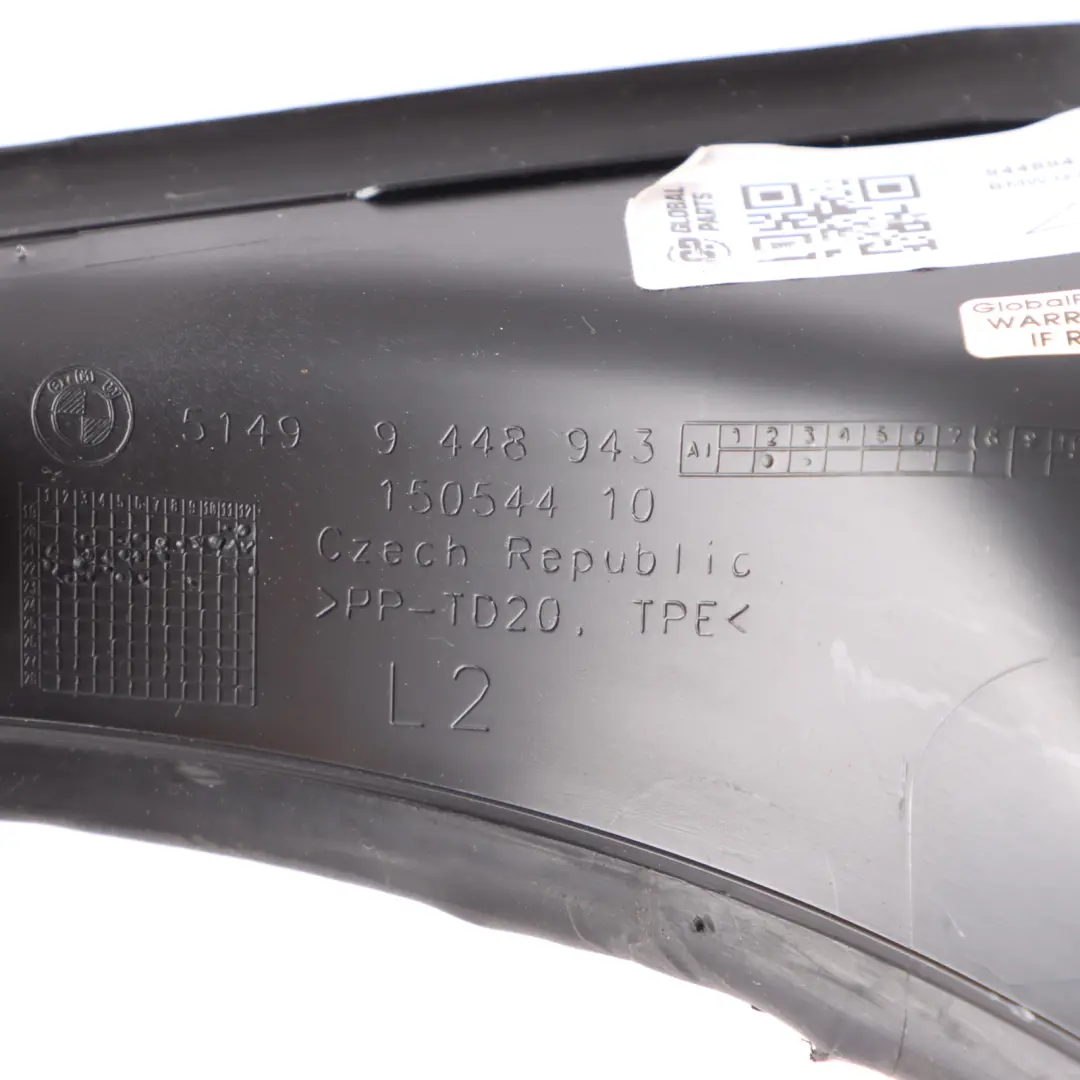 Water Drain Channel Trim Rear Left N/S to BMW M5 F90 LCI G30 LCI Cover with Part number 9448943 BMW M5 F90 LCI G30 LCI Cover Water Drain Channel Trim Rear Left N/S - SKU 9448943 - Part number 9448943