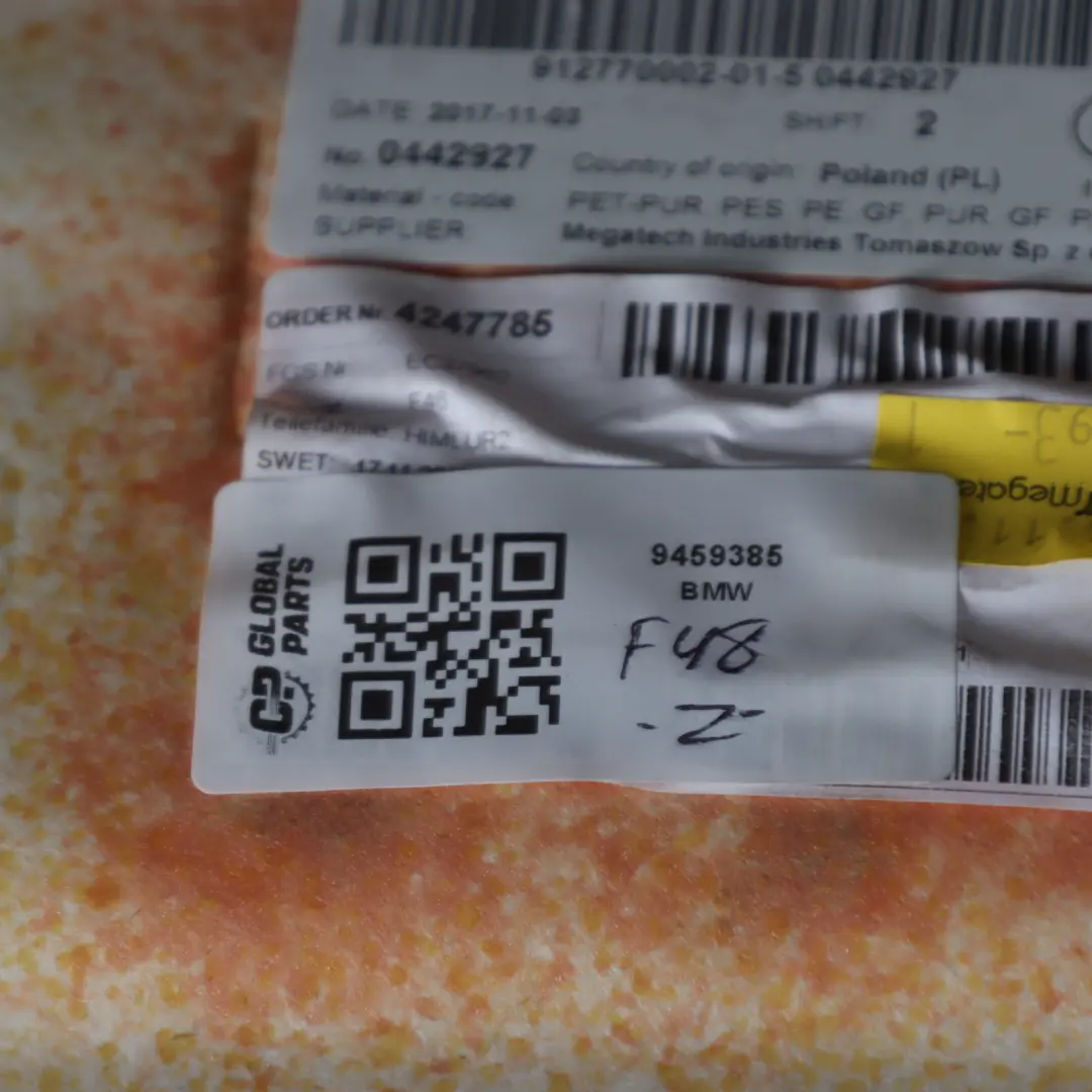 Headlining Headliner Roof Lining Trim Cover Black to BMW X1 F48 with Part number 9459385 BMW X1 F48 Headlining Headliner Roof Lining Trim Cover Black - SKU 9459385 - Part number 9459385