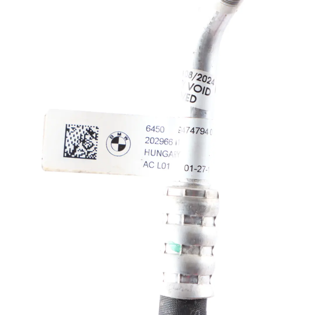 Conditioning Hose A/C Pipe Line to BMW i4 G26 Air with Part number 9474794 BMW i4 G26 Air Conditioning Hose A/C Pipe Line - SKU 9474794 - Part number 9474794