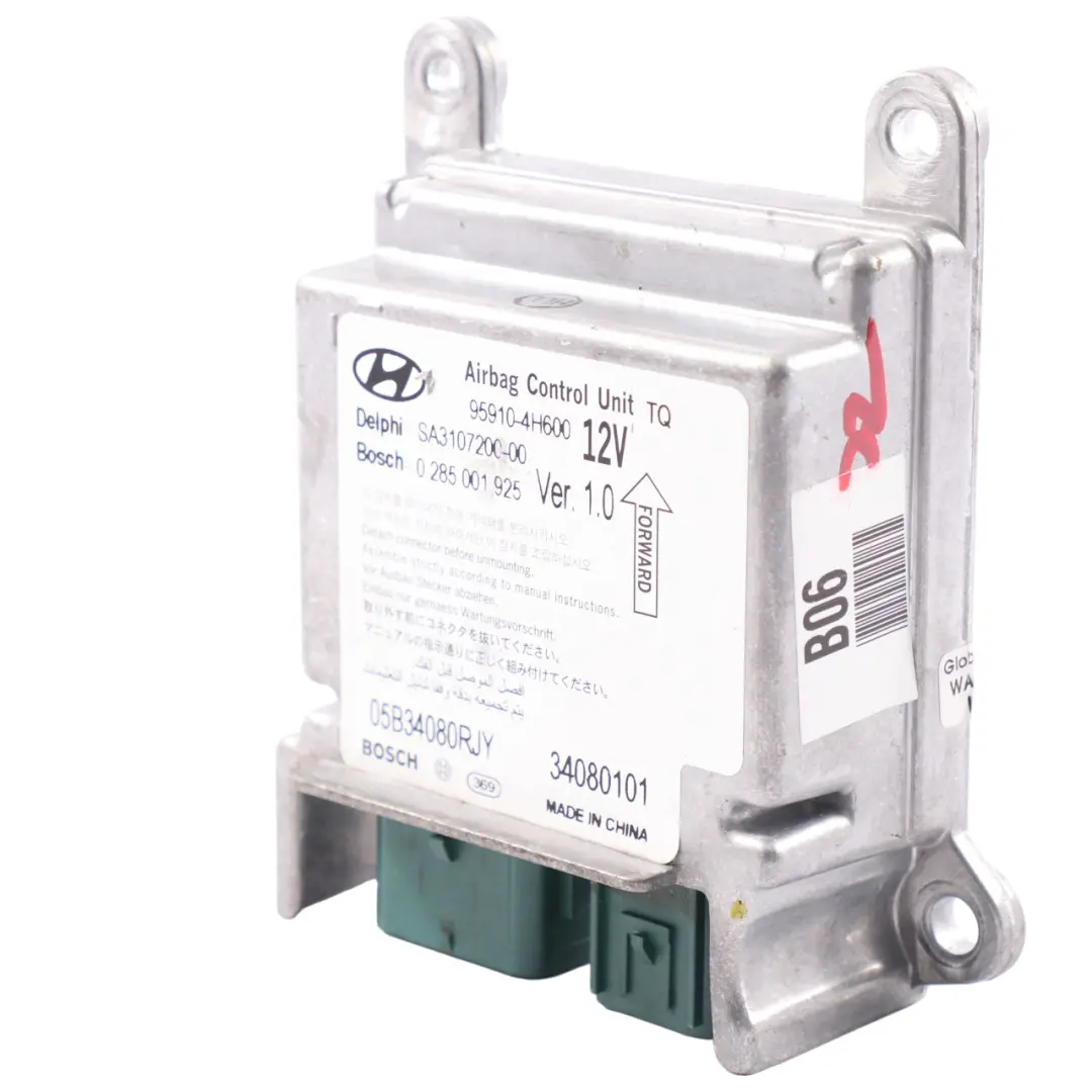 Hyundai H-1 Módulo de Seguridad Air Bag SRS Unidad ECU Módulo 95910-4H600 - SKU 959104H600 - Número de pieza 959104H600