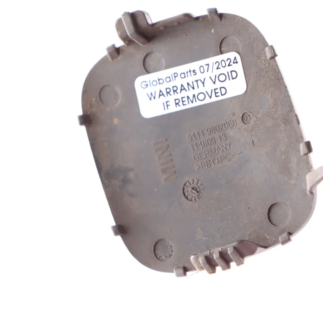 Mini R60 R61 Cache protection remorquage Pare-chocs avant Absolument noir B11 - SKU 9806062-ABS1 - Numéro de pièce 9806062