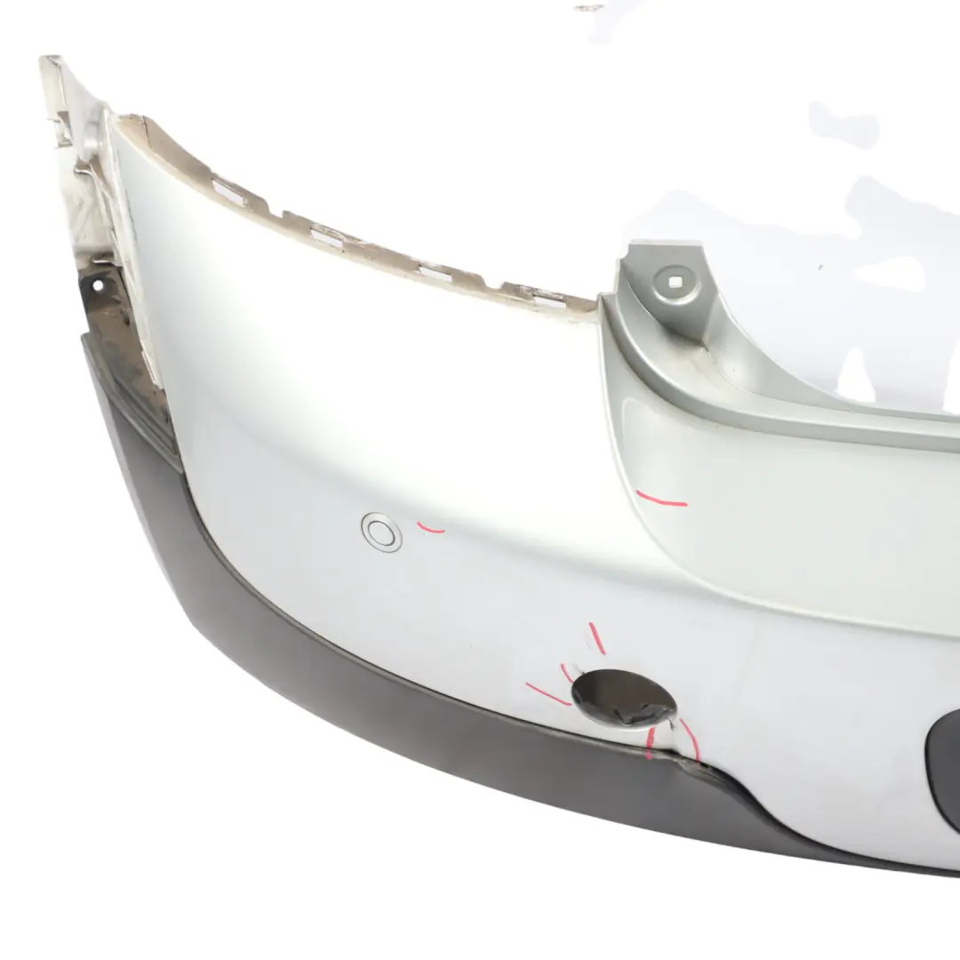 Bumper Trim Panel Cover PDC Crystal Silver Metallic B12 to Mini Countryman R60 Rear with Part number 9806645 Mini Countryman R60 Rear Bumper Trim Panel Cover PDC Crystal Silver Metallic B12 - SKU 9806645-CRS - Part number 9806645