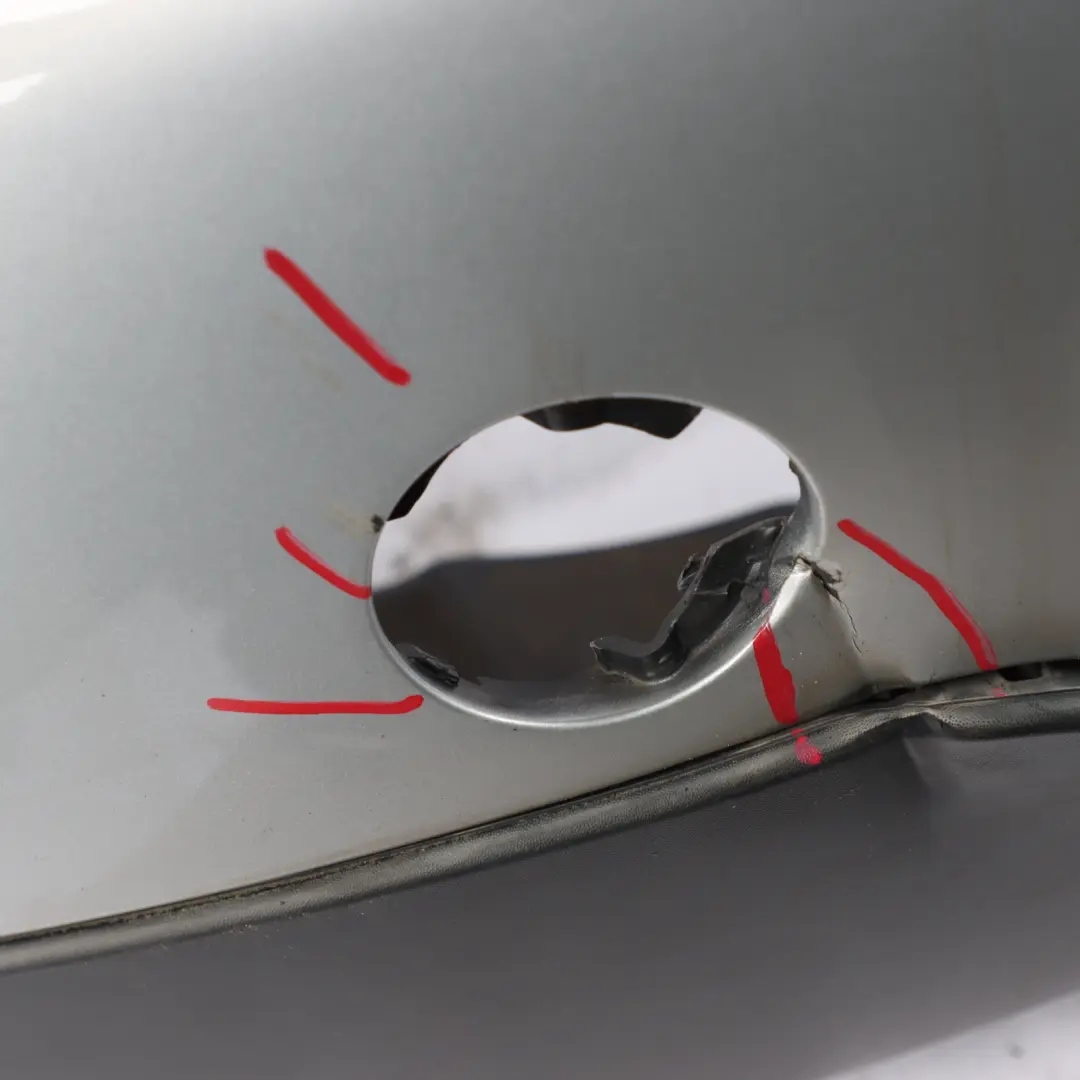 Stoßstange Hinten Zierleiste PDC Kristallsilber Metallic B12 für Mini Countryman R60 mit Teilenummer 9806645 Mini Countryman R60 Stoßstange Hinten Zierleiste PDC Kristallsilber Metallic B12 - SKU 9806645-CRS - Teilenummer 9806645