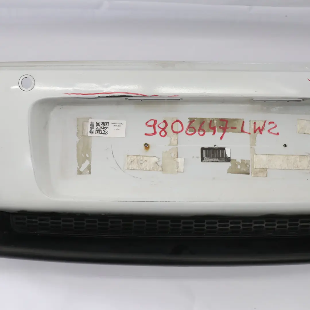 Bumper Cooper S PDC Light White - B15 to Mini Countryman R60 Rear with Part number 9806647 Mini Countryman R60 Rear Bumper Cooper S PDC Light White - B15 - SKU 9806647-LW2 - Part number 9806647