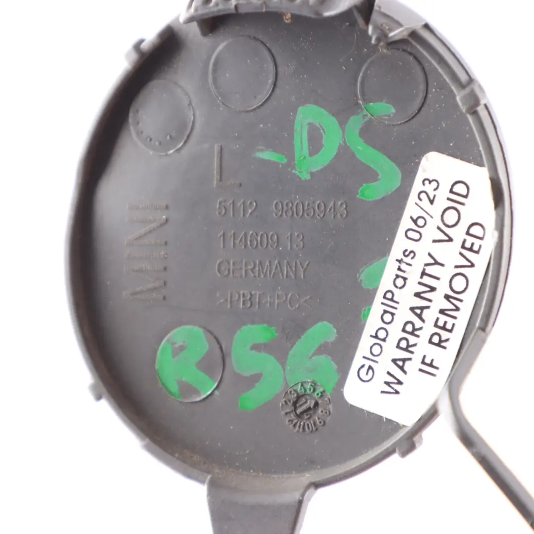 Bumper Cover Flap Towing Eye Left N/S Midnight Grey C12 9805943 to Mini R60 Rear with Part number 9806651 Mini R60 Rear Bumper Cover Flap Towing Eye Left N/S Midnight Grey C12 9805943 - SKU 9806651-MNG - Part number 9806651