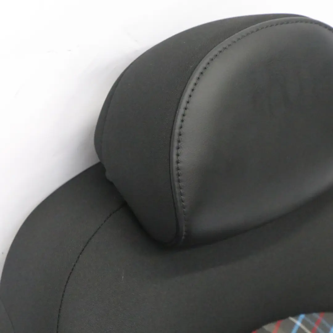 Tela Cuero Hot Cross Carbono Negro Asiento Trasero Derecho para Mini R61 Sport Seat con número de pieza 9810192 Mini R61 Sport Seat Tela Cuero Hot Cross Carbono Negro Asiento Trasero Derecho - SKU 9810192-1 - Número de pieza 9810192